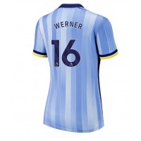 Camiseta Tottenham Hotspur Timo Werner #16 Visitante Equipación para mujer 2024-25 manga corta